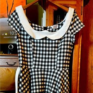 Gingham Swing Dress